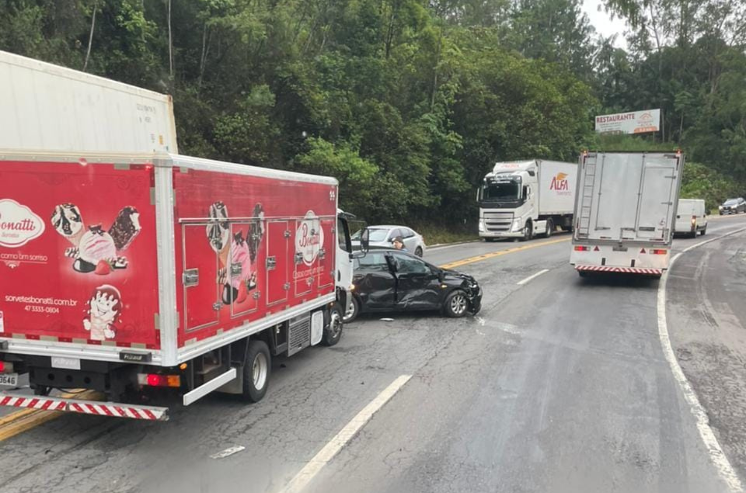 Acidente na BR-470 em Ibirama