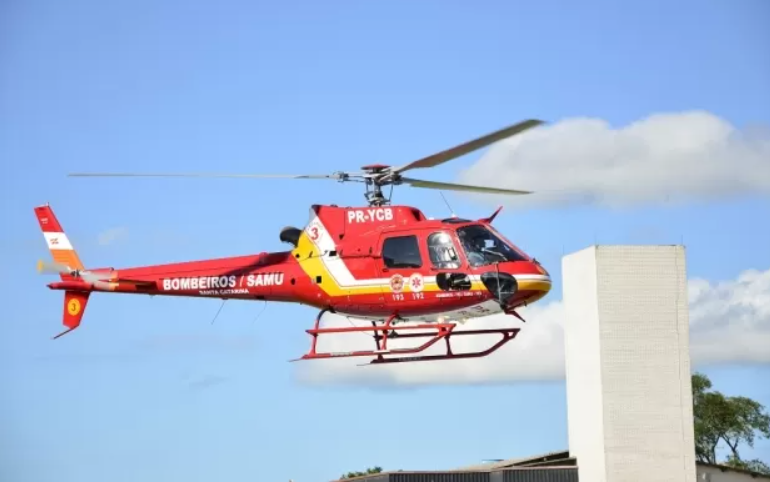 Arcanjo é acionado após queda de árvore sobre pessoa em José Boiteux