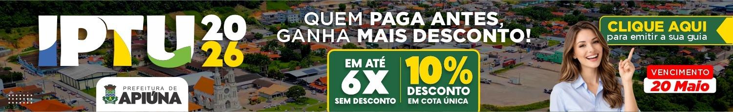 IPTU APIÚNA 2026