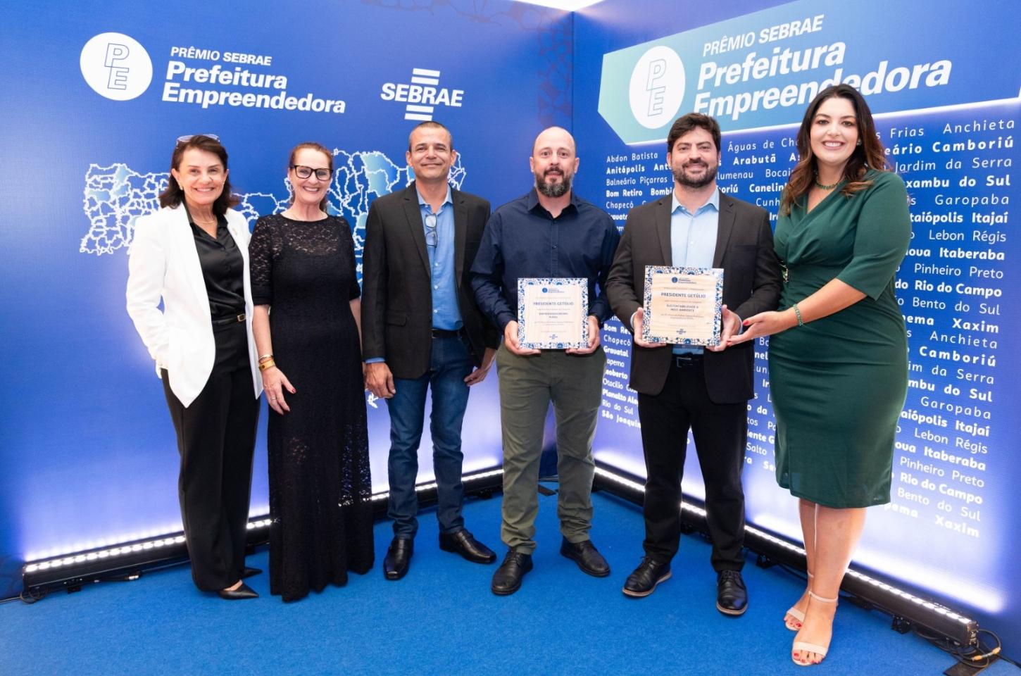 Presidente Getúlio é certificada em duas categorias no Prêmio Sebrae Prefeitura Empreendedora