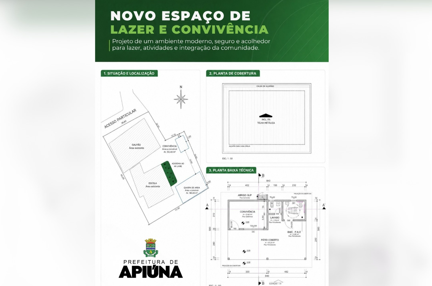Prefeito assina ordem de serviço para construção de novo espaço de lazer e convivência